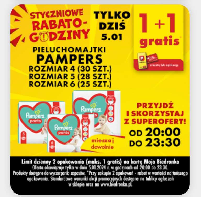 promocja pampers dzisaj