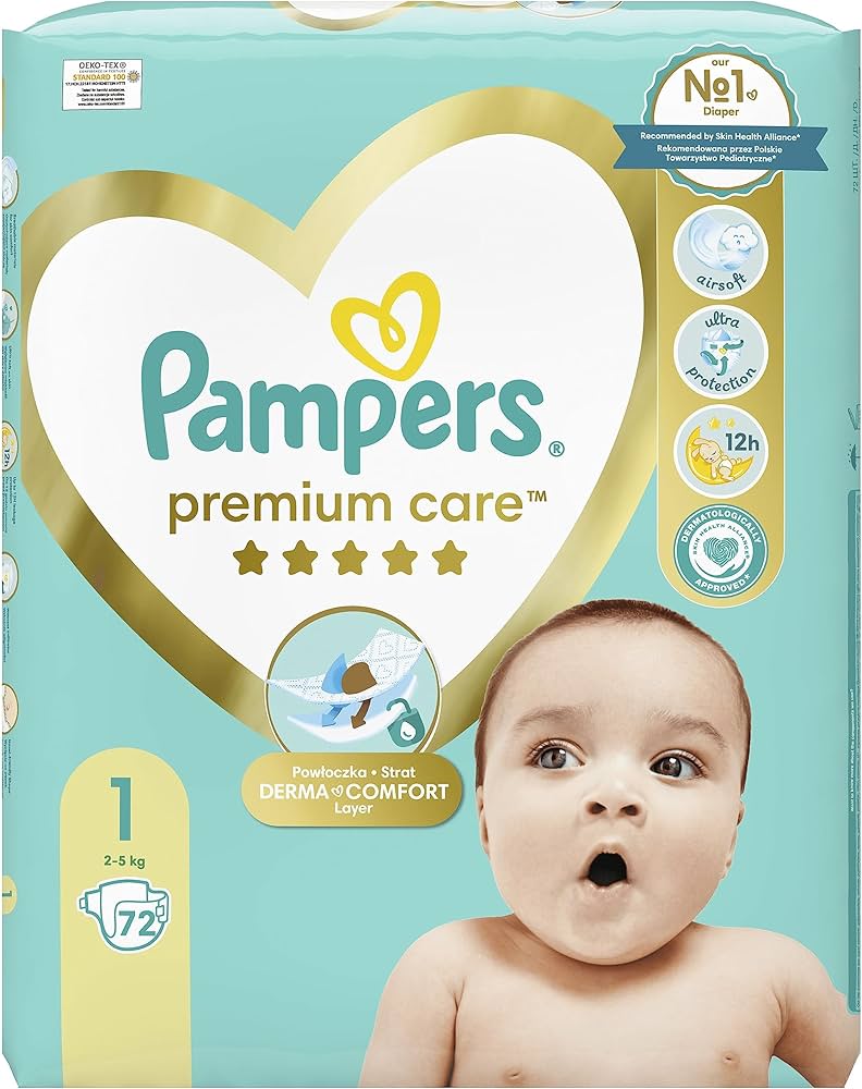 pampers pieluchy 1 rozmiar