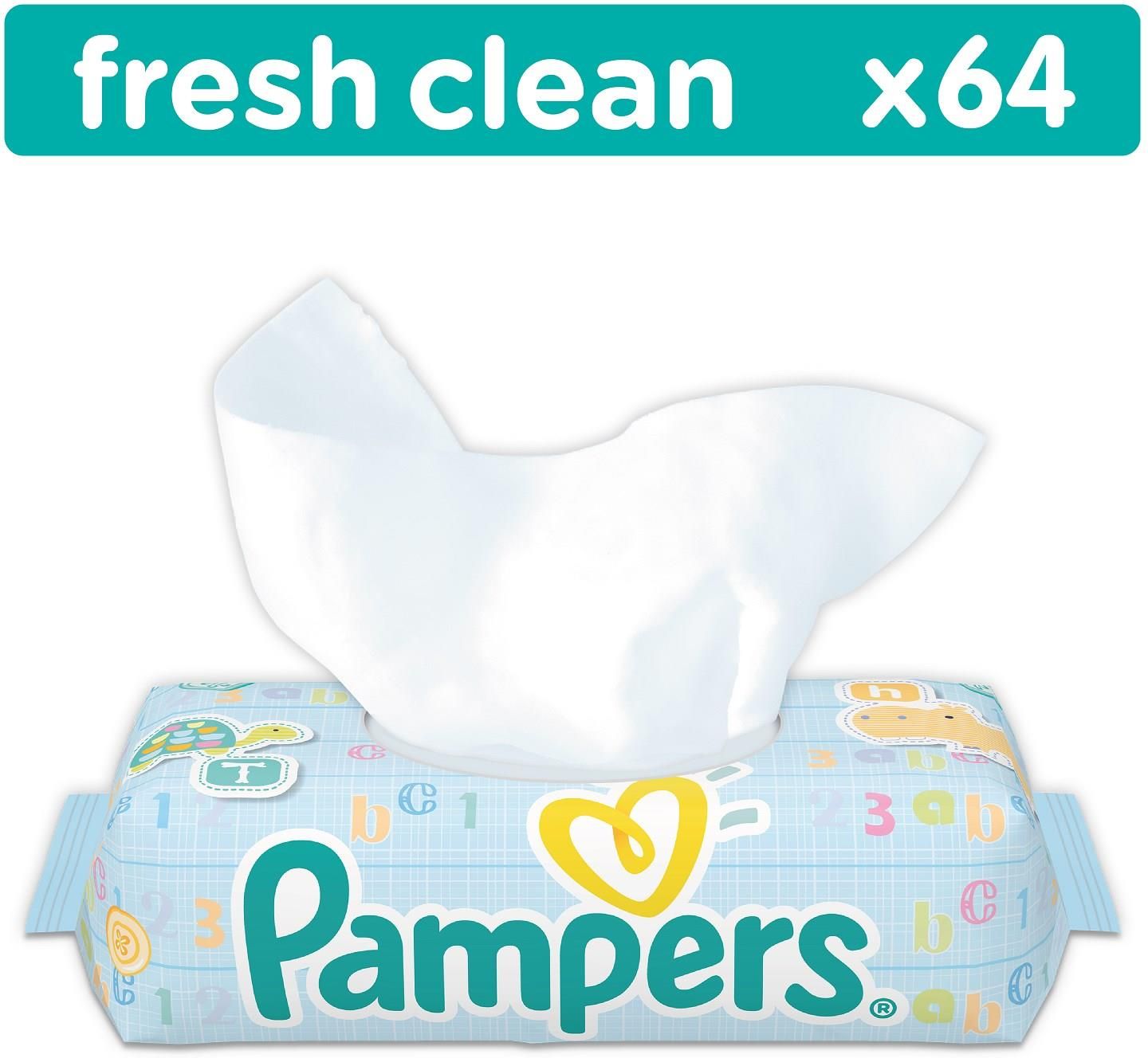 pampers chusteczki nawilżające fresh clean 64 szt