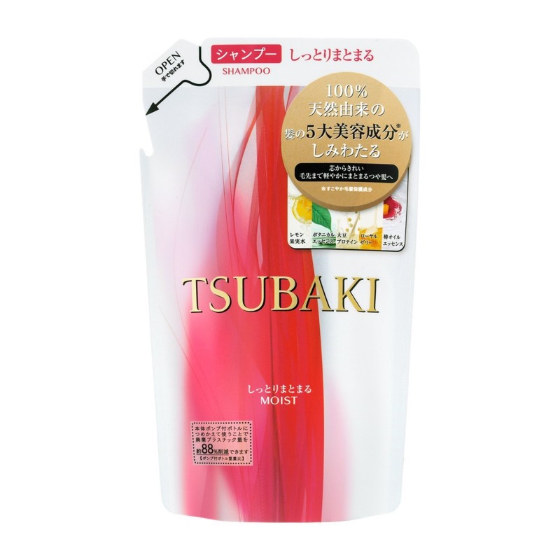 Shiseido „Tsubaki Moist” szampon do włosów+Shiseido „Tsubaki Moist” odżywka do włosów 450ml+450ml