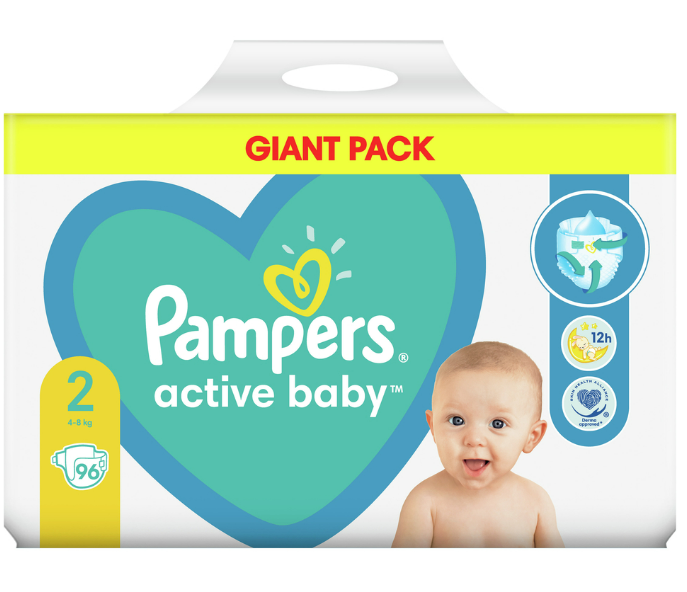 pampersy pampers 2 giant pack