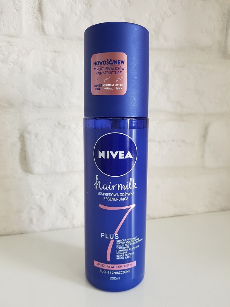 nivea hairmilk odżywka do włosów o strukturze cienkiej allegro