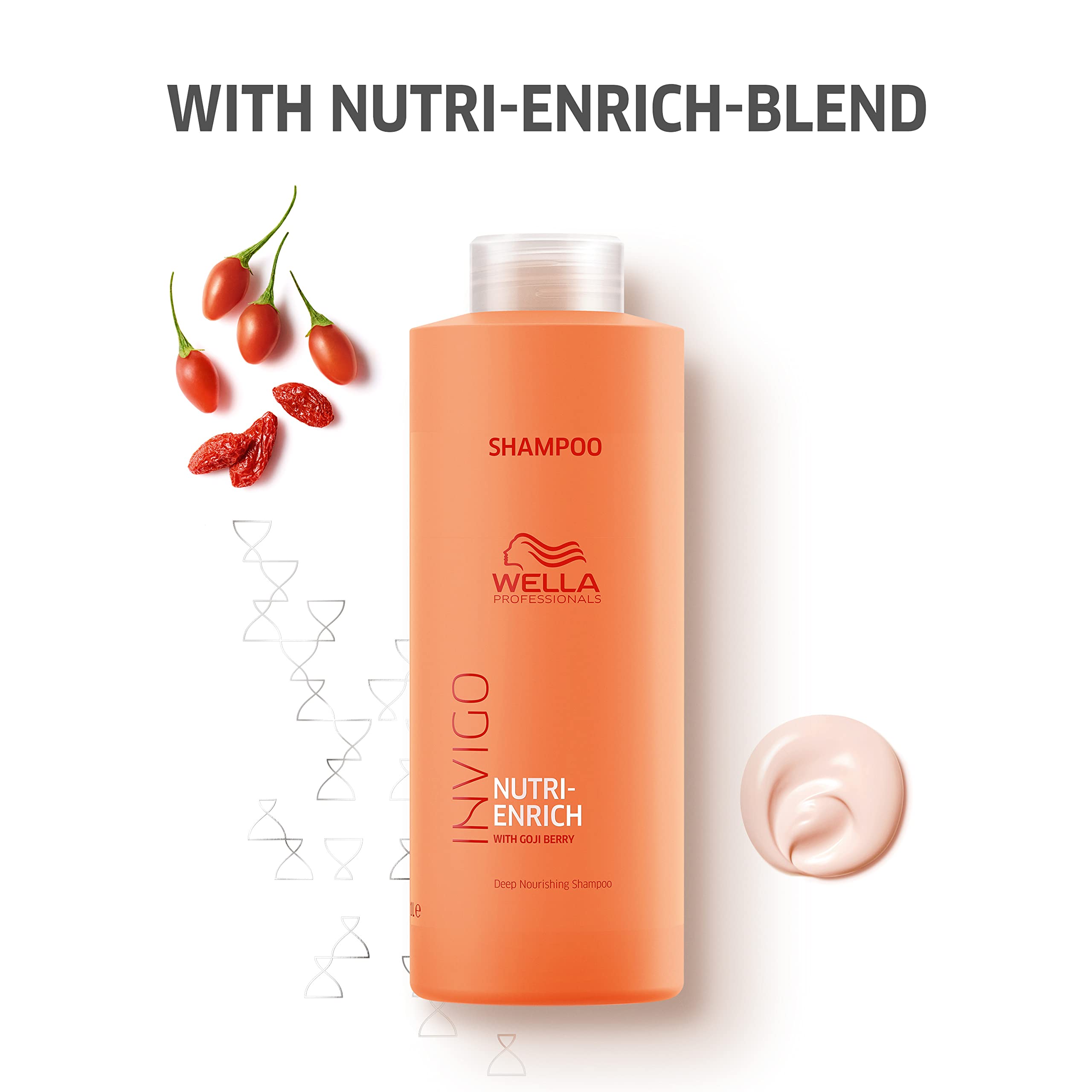 wella enrich szampon nawilżający do włosów grubych 1000ml