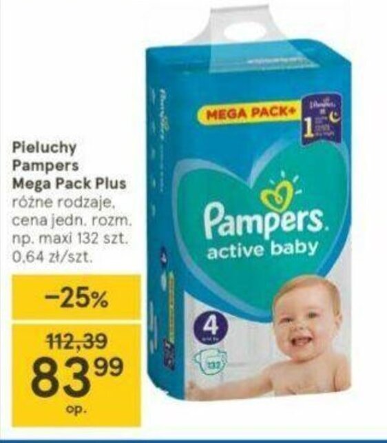 pampersy pampers w tesco cena