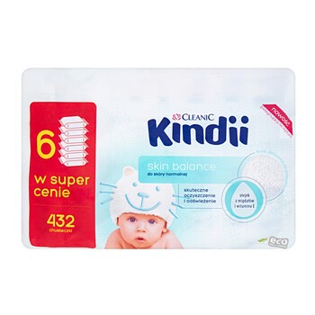 kindii cleanic chusteczki nawilżane skin balance sklad