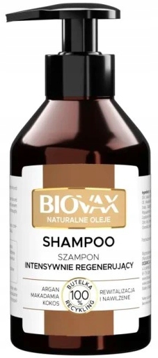 biovax argan makadamia kokos szampon do włosów 400 ml