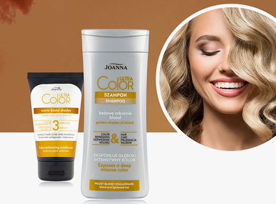 joanna ultra color szampon do włosów ciepłe odcienie blond opinie