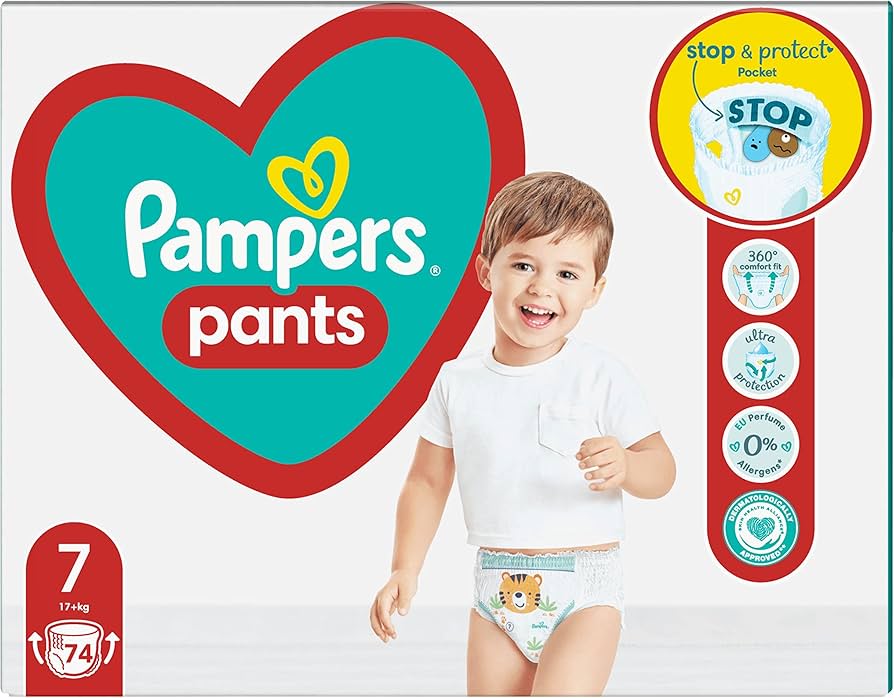 pieluchy pampers 7 do 17 kg