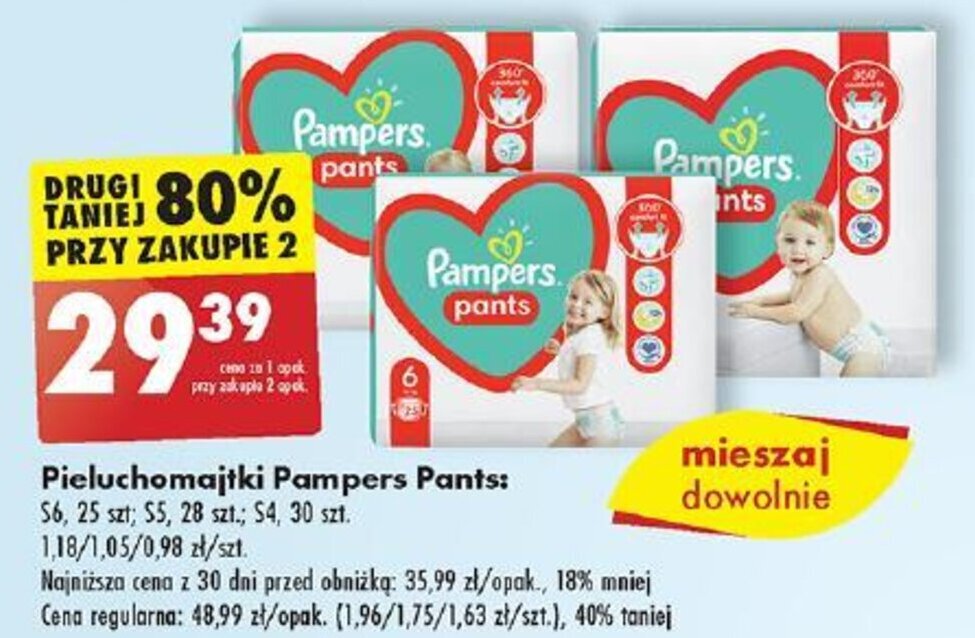 promocja na pampers pants