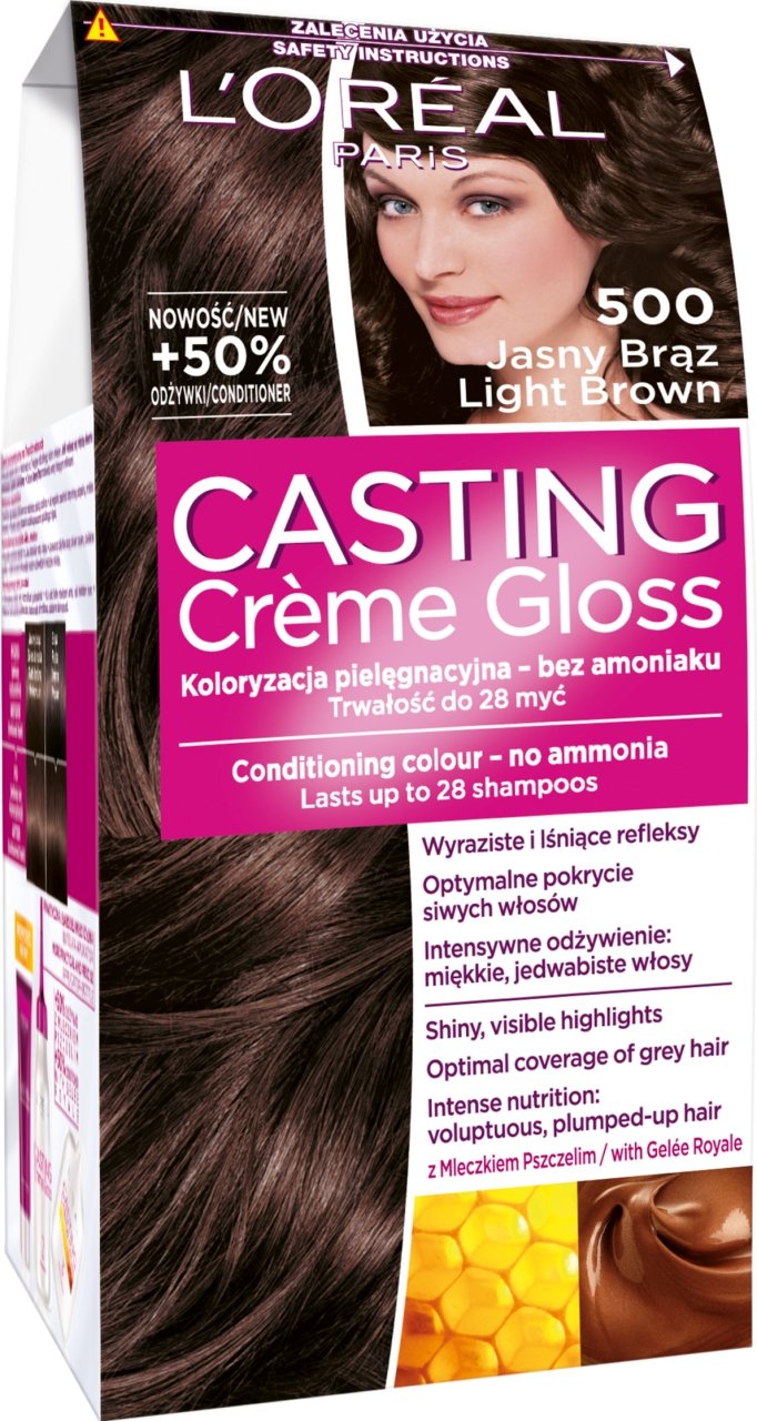 szampon casting creme gloss na umyte wlosy