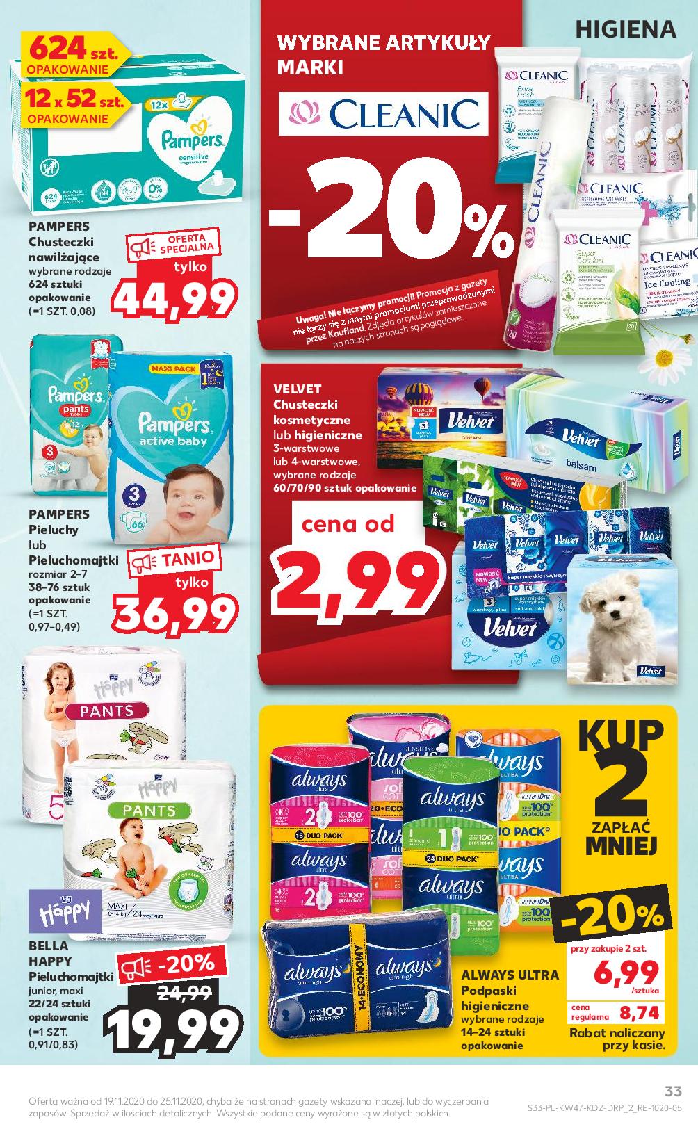 pieluchy pampers kaufland