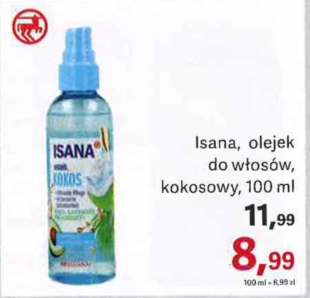 isana olejek do włosów kokosowy 100 ml