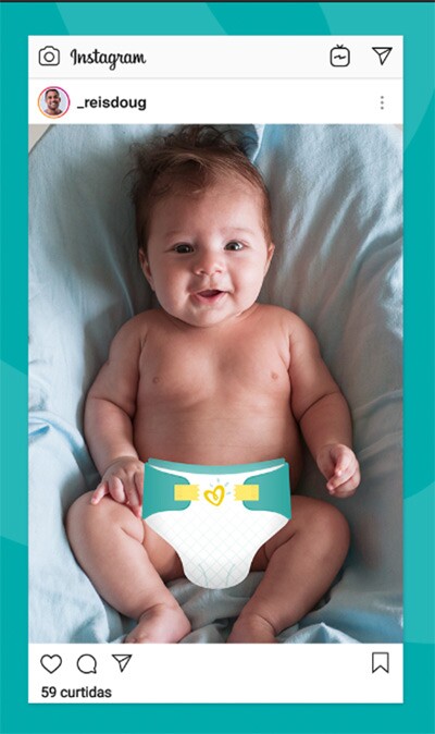 stickers on box pampers