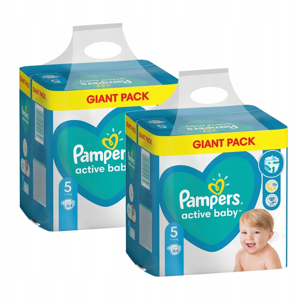 pampers aktiv baby roz 5 64 szt