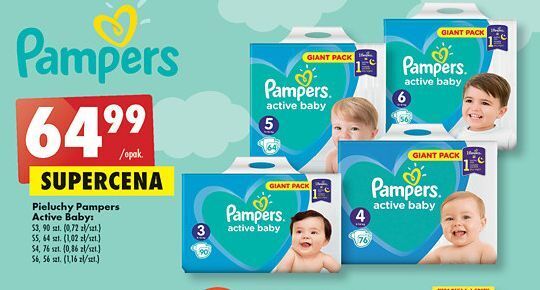 pieluchy pampers 4 biedronka