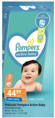 pampers active baby dry 3 promocja