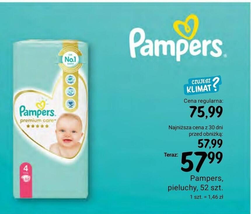 promocja na pieluszki pampers w rossmanie