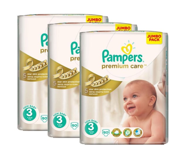 pampers p premium care 3 240