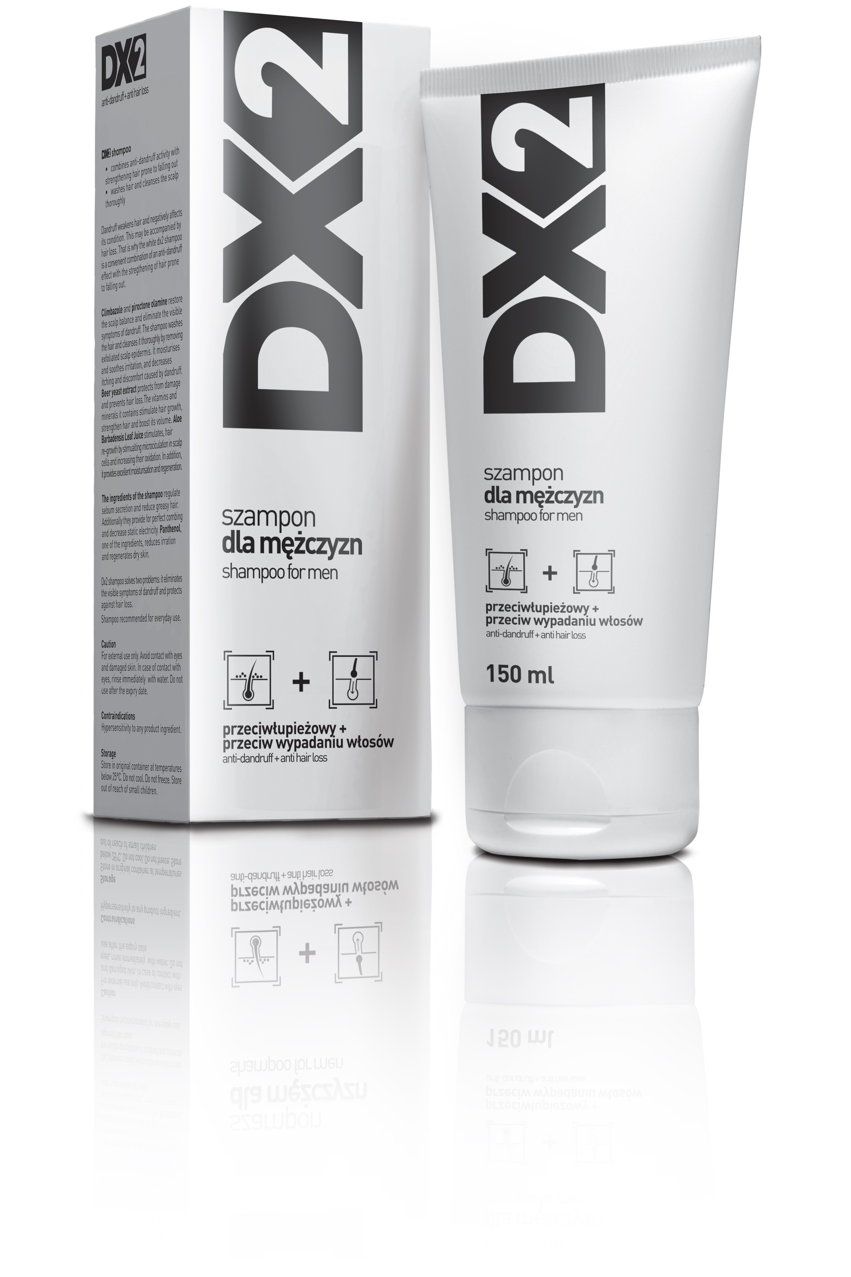 dx2 szampon dla mężczyzn przeciw wypadaniu włosów 150 ml