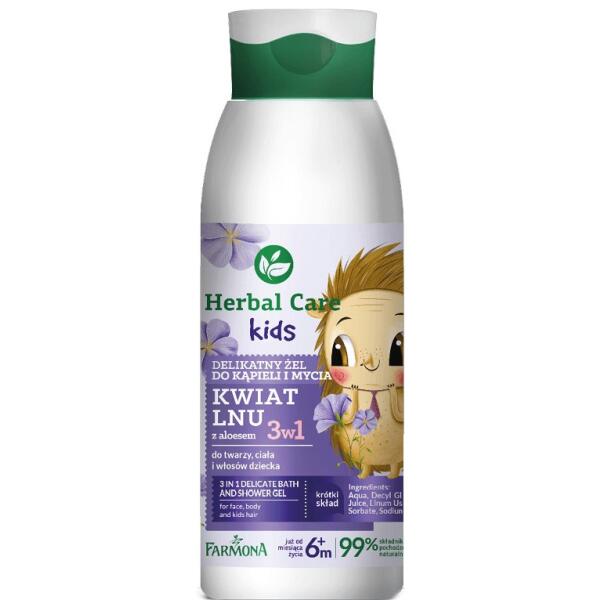 herbal care aloes i kwiat lnu szampon