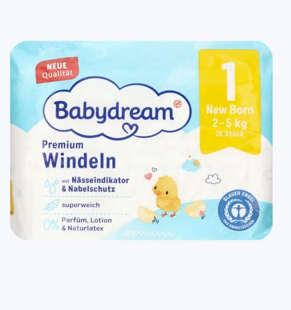 babydream pieluchy 2 sztuki