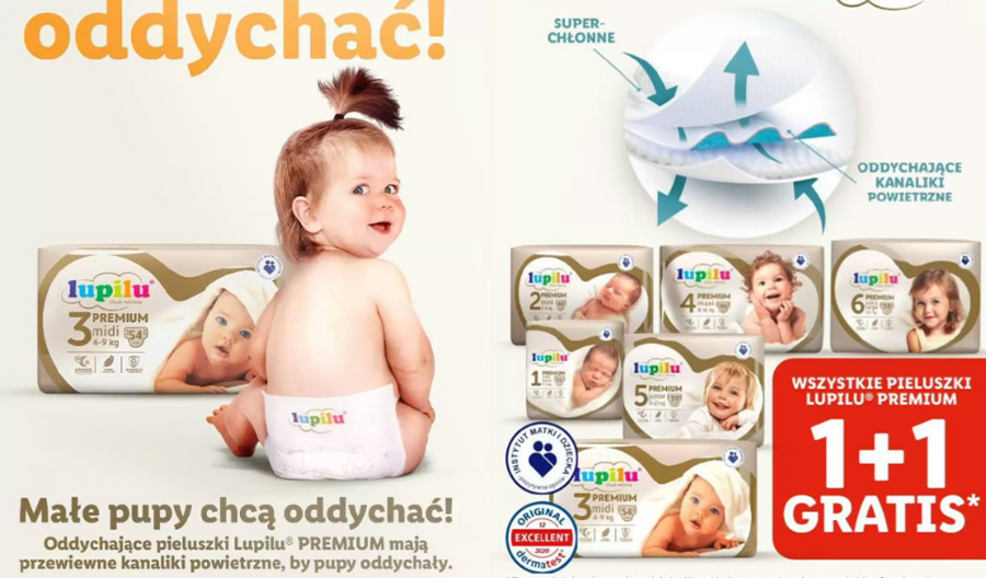 lidl pieluchy newborn sklad