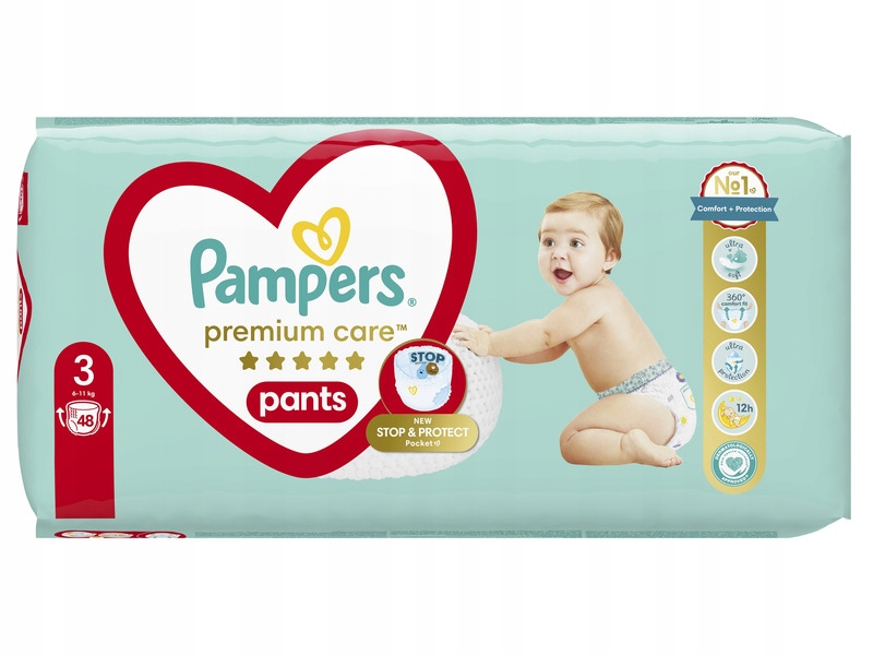 pieluchomajtki pampers premium care pants