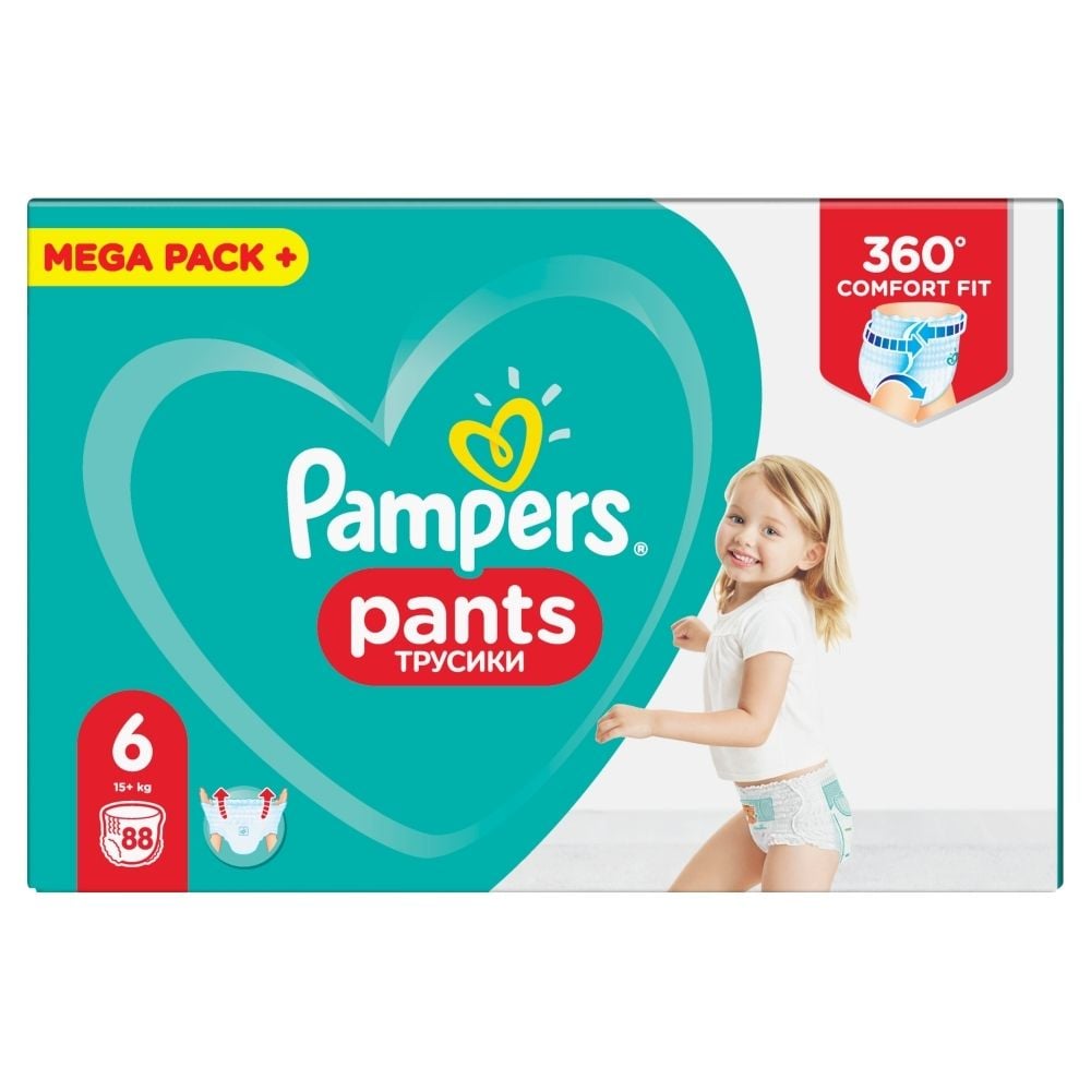 pampers pants 6 88 sztuk