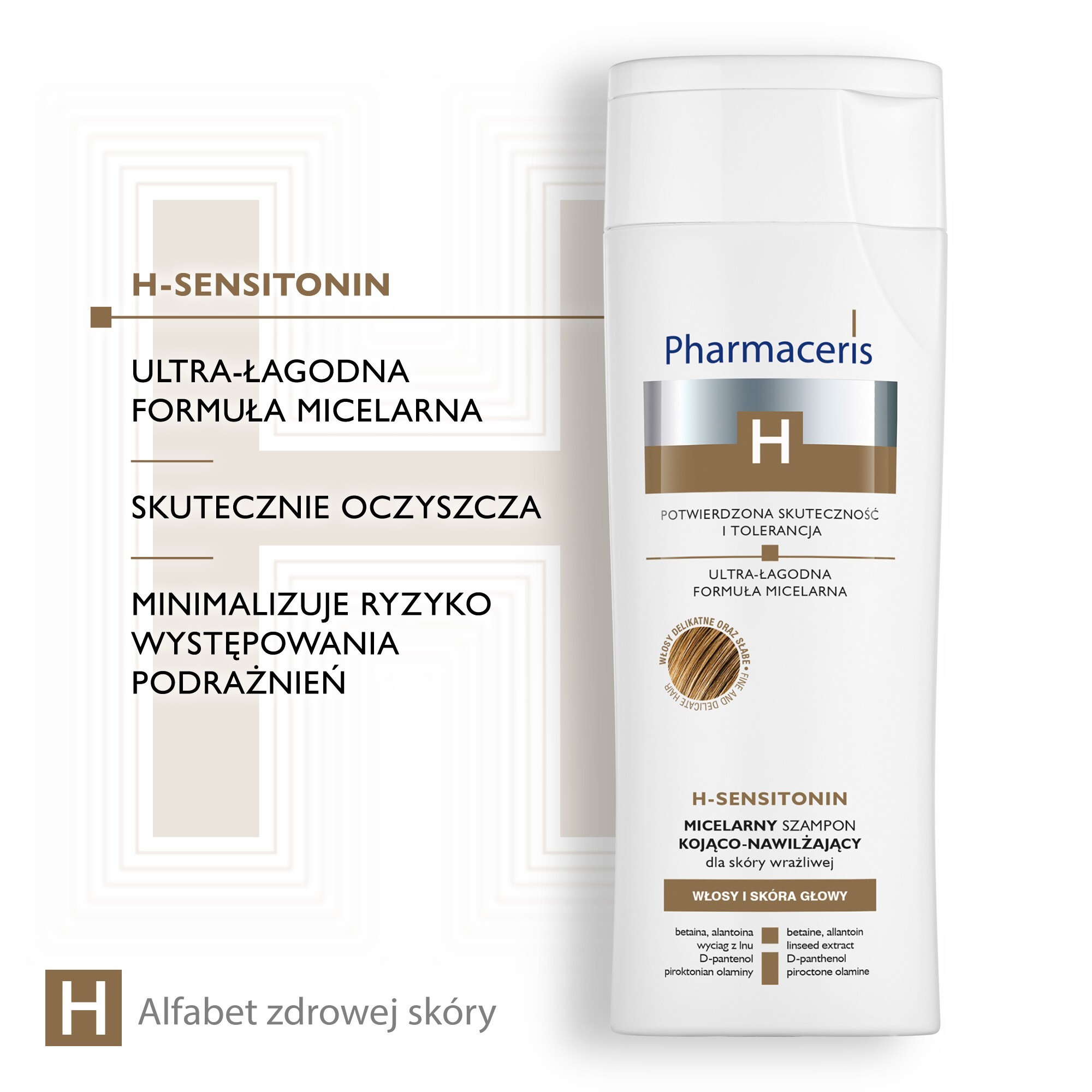 pharmaceris h-hair and scalp h-keratineum szampon wzmacniający włosy słabe