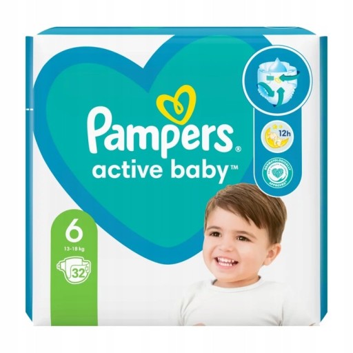 pampers active baby 5 32 sztuki