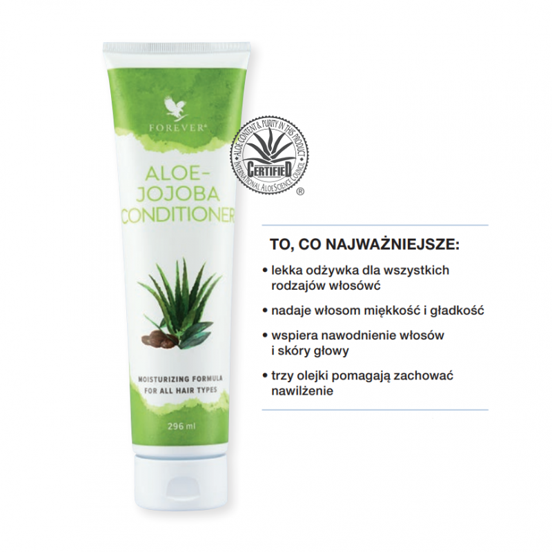 szampon i odżywka aloe-jojoba forever opis