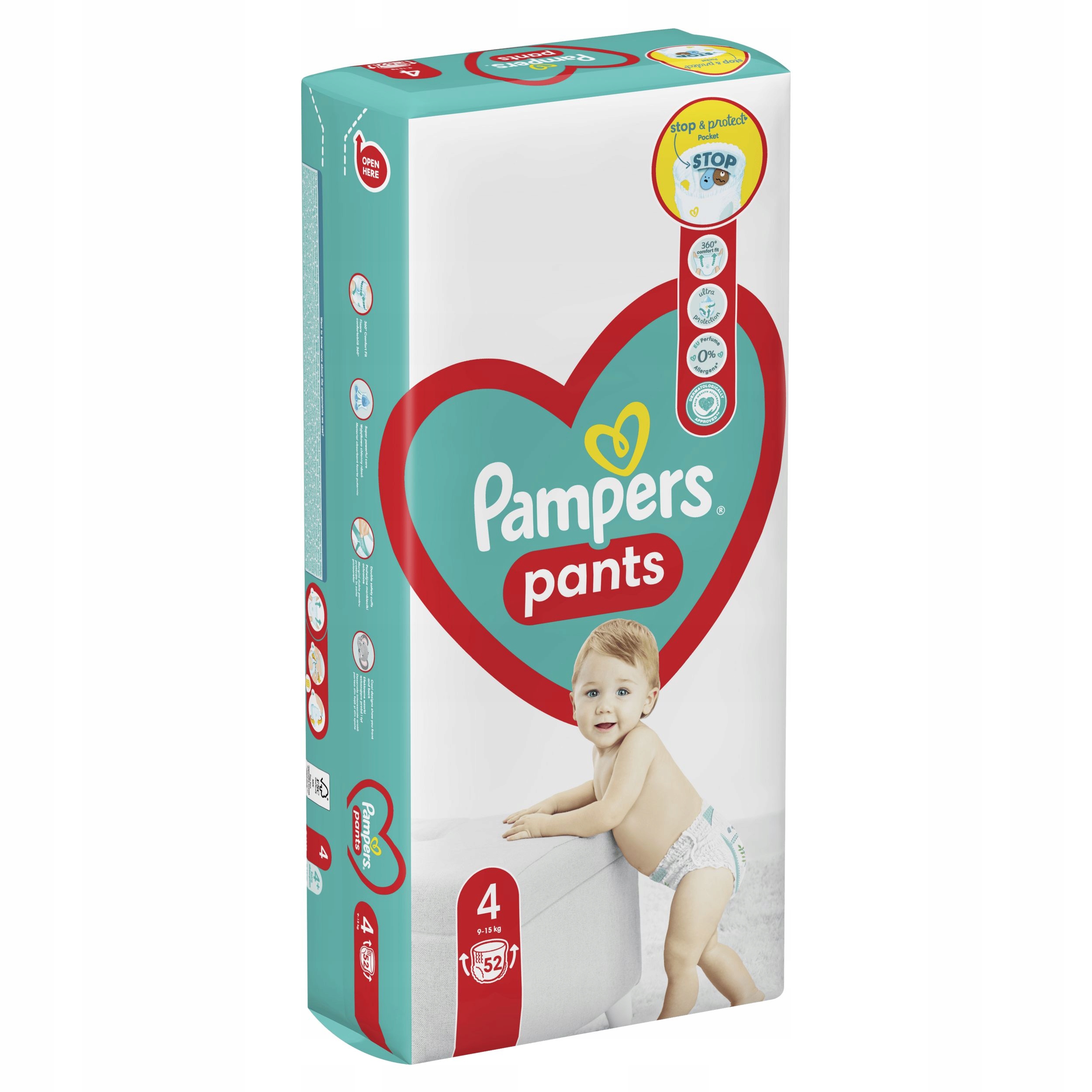 pampers pants rozmiar 4 52 pieluchomajtek