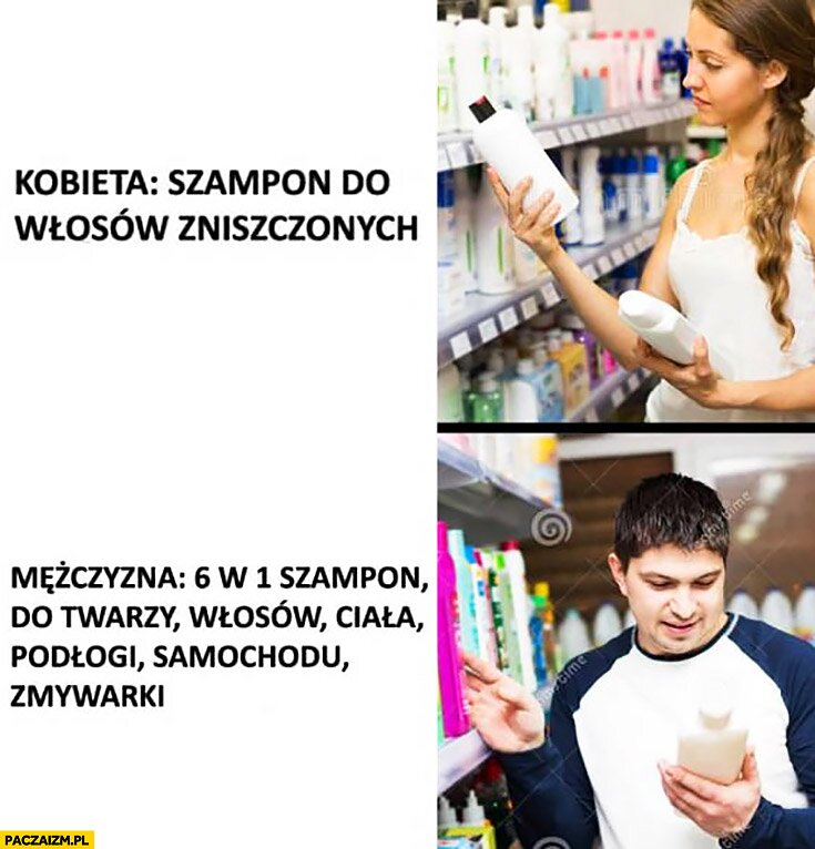 szampon dla kobiet memy