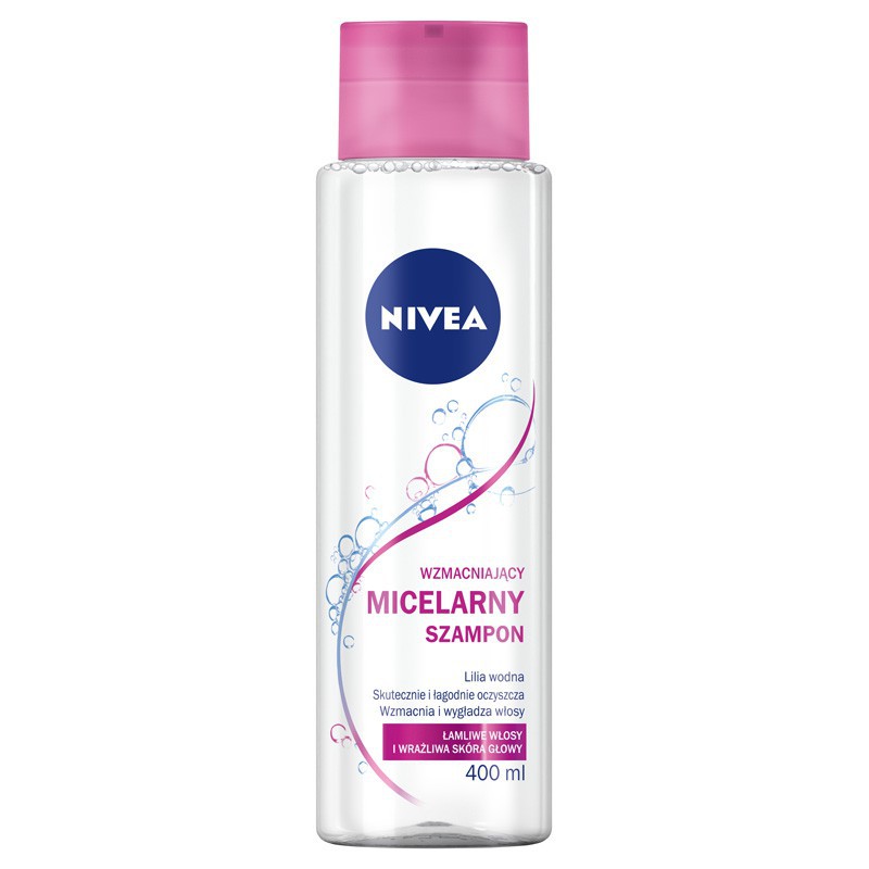 nivea wzmacniający szampon micelarny wzbogacony o lilię wodną