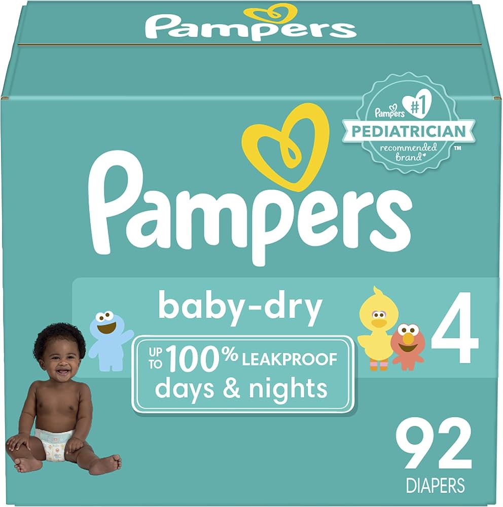 pampers new baby dry giga box 144