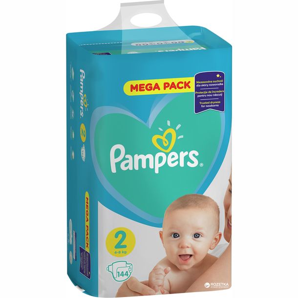 pieluszki pampers 2 mega pack