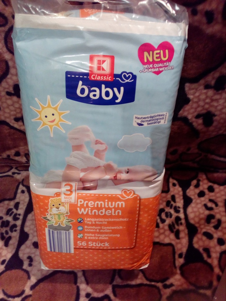 pieluchy baby classic 3 kaufland 56szt