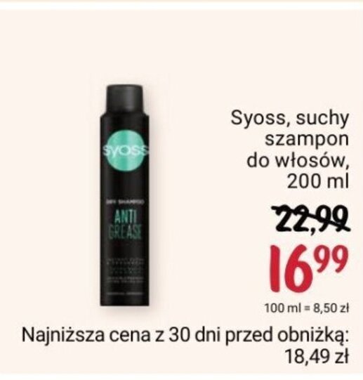 rossmann suchy szampon mini cena