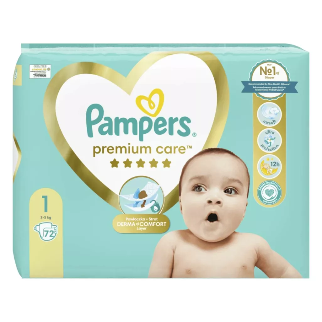 pampers premium care zielonr