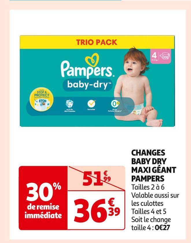 pampers new baby auchan