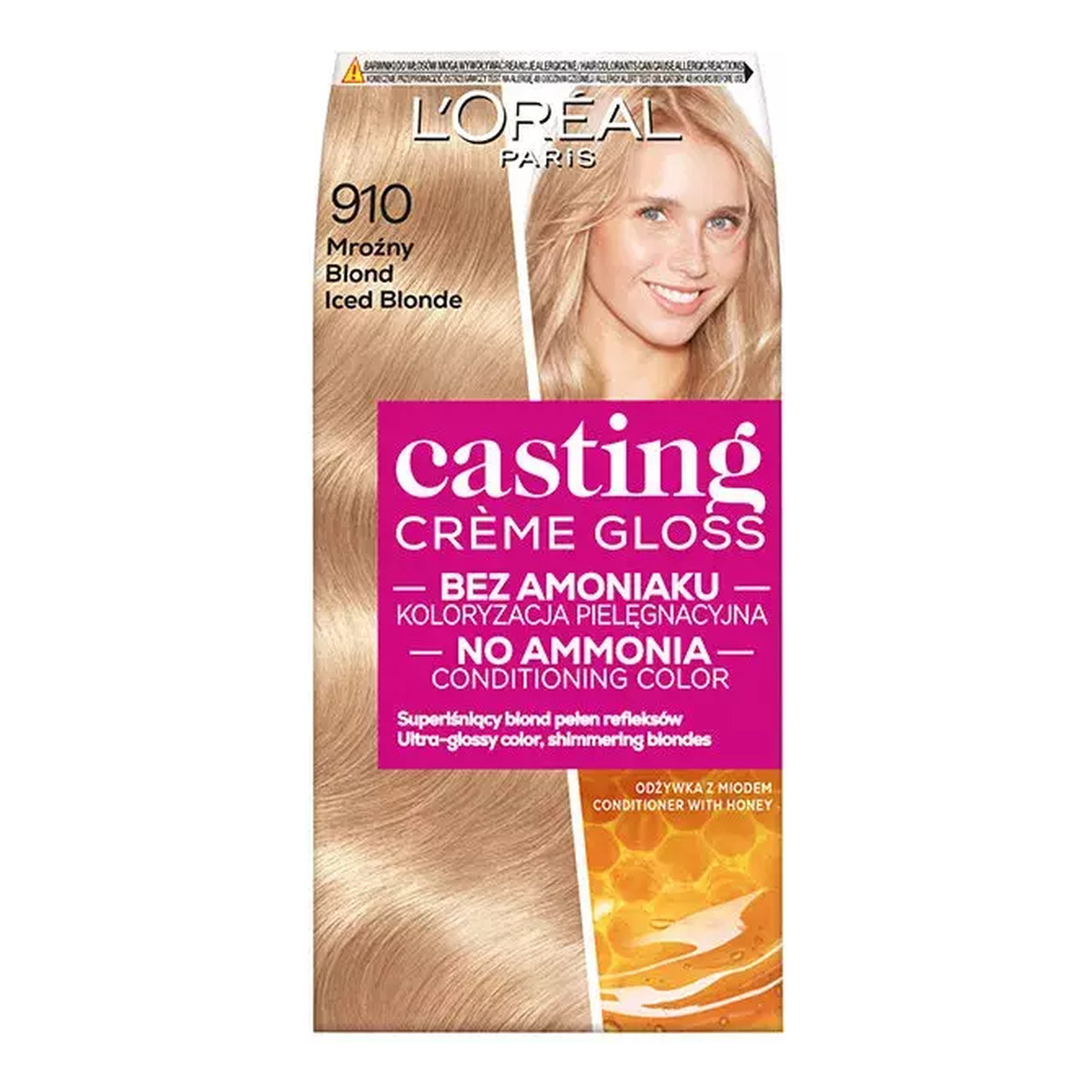 szampon koloryzujący loreal casting creme gloss 910