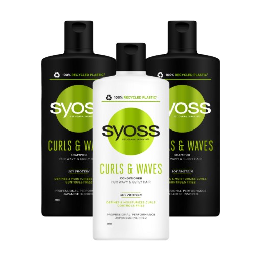 syoss curls & waves szampon wygładzający włosy bez wysiłku