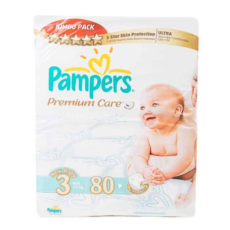 pampers premium care drymax midi 3