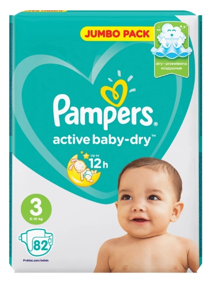 pieluchy pampers 3 active baby dry