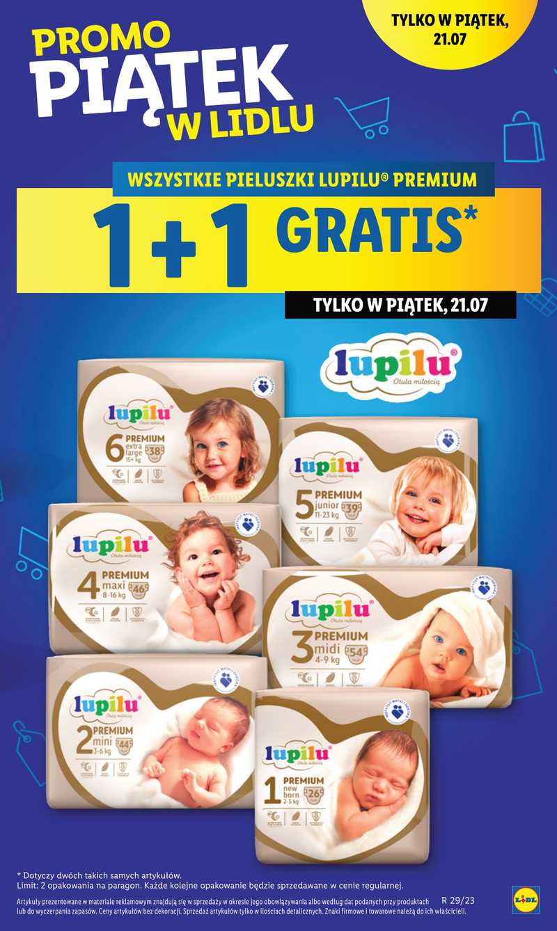 promocja lidl pieluchy lupilu