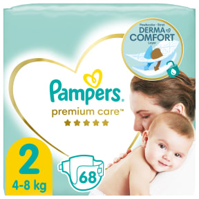 pampers dziecko wielkości owoca