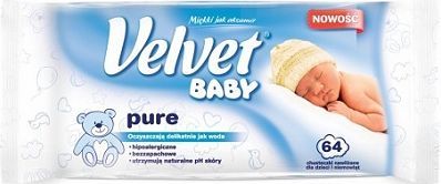 velvet baby pure chusteczki nawilżane