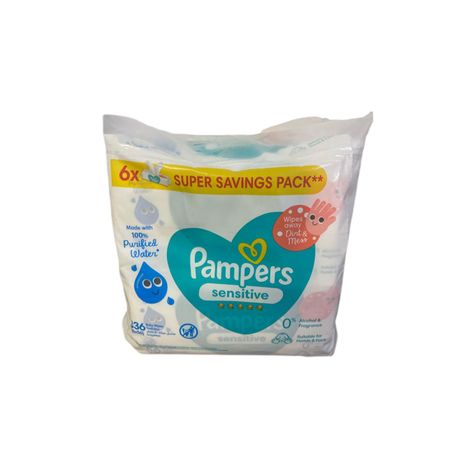 pampers sensitive 6 pak