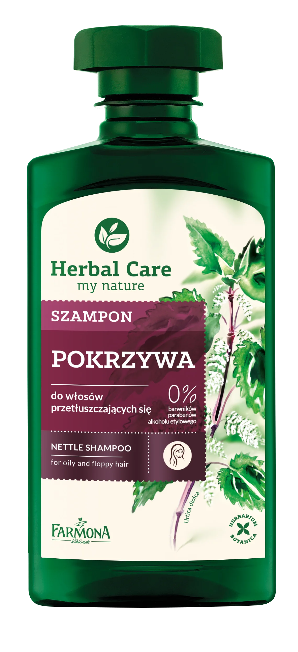 herbal care szampon pokrzywa inci