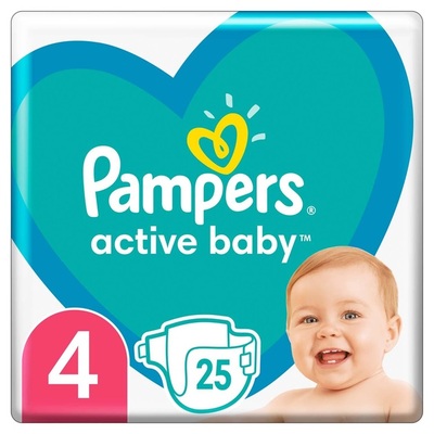 260 szt pampers 4 active baby